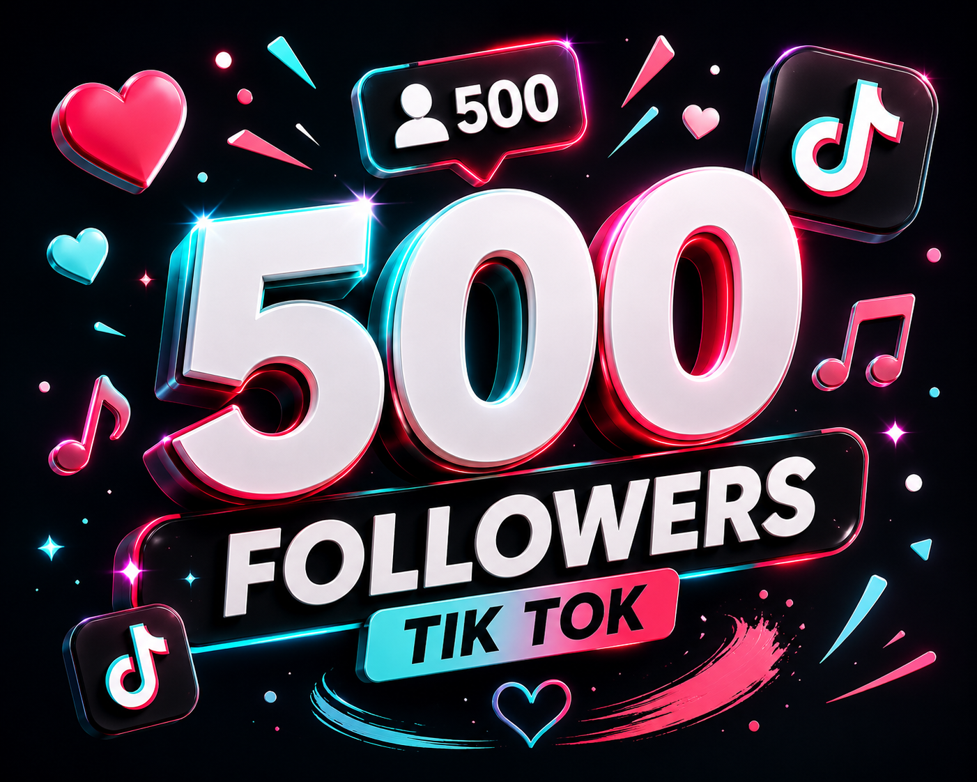500 Followers — Tik Tok