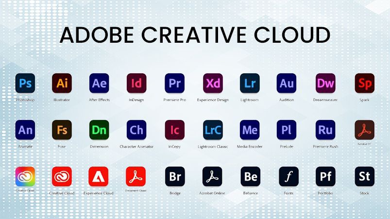 ADOBE CREATIVE CLOUDS — 12 Mois