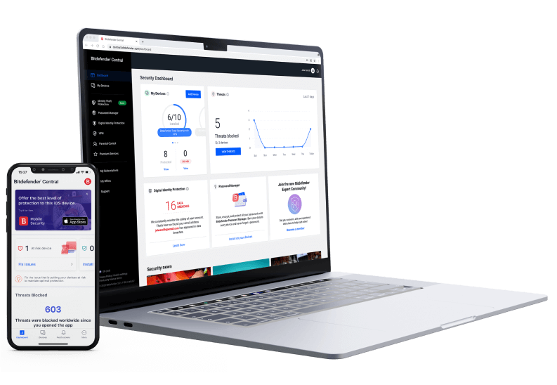 Bitdefender Total Security 1 an / 5