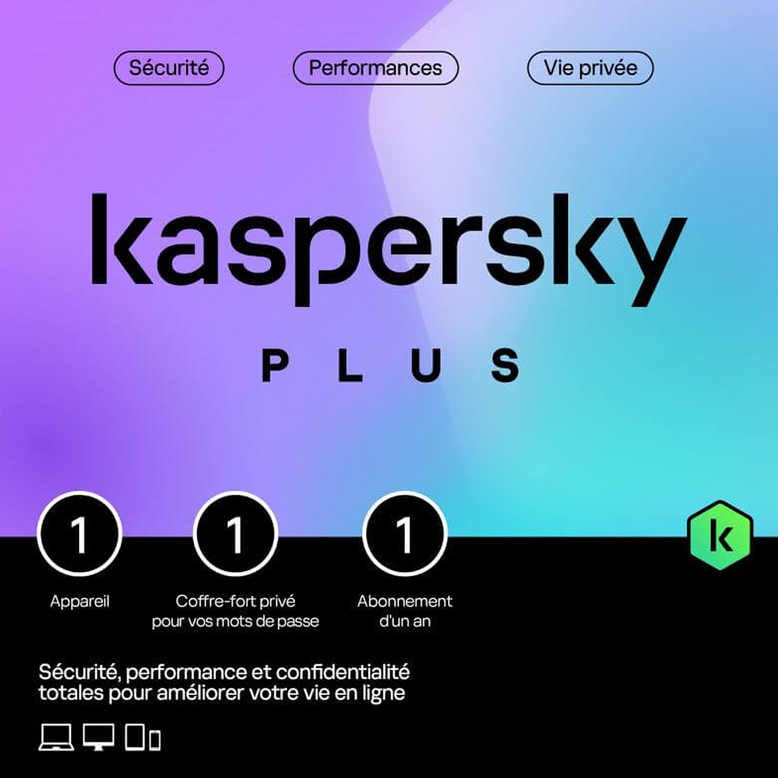 Kaspersky Plus 1 an / 1 PC