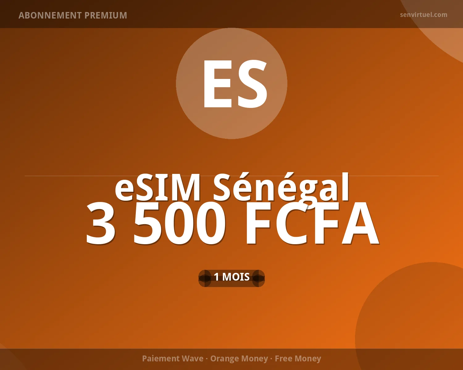eSIM Sénégal 7 jours - 5 Go