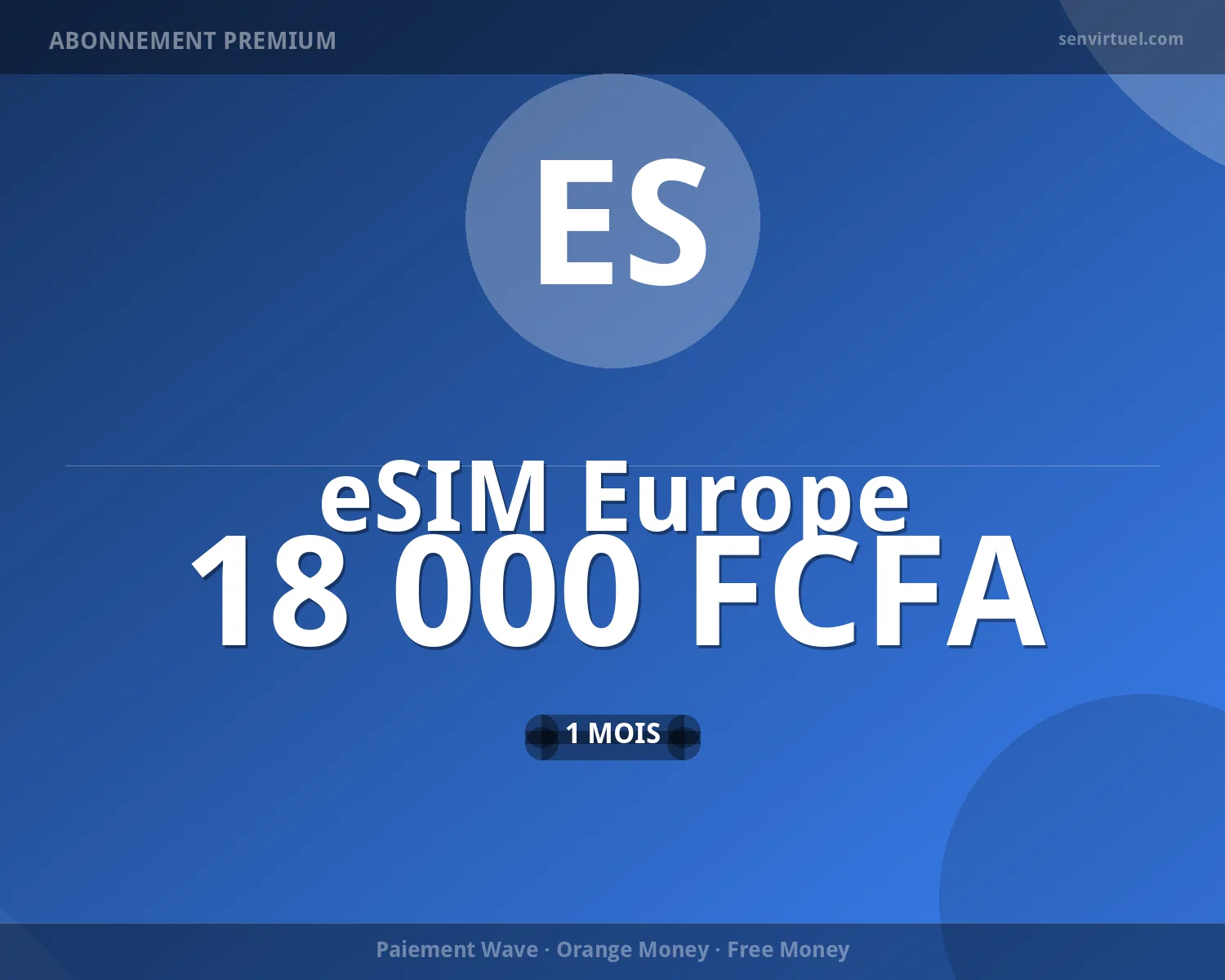 eSIM Europe (40+ pays) 15 jours - 10 Go