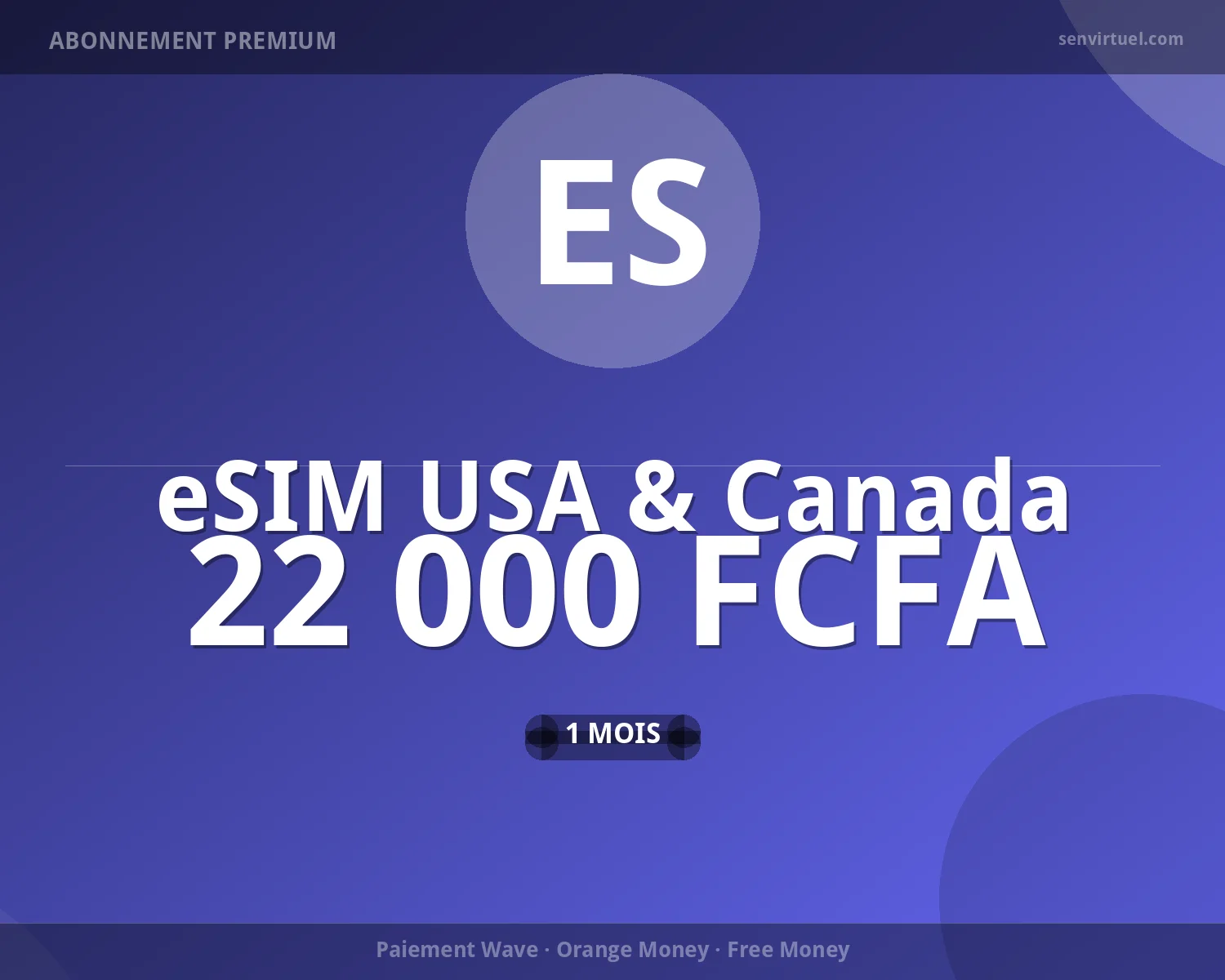 eSIM USA & Canada 10 jours - 8 Go