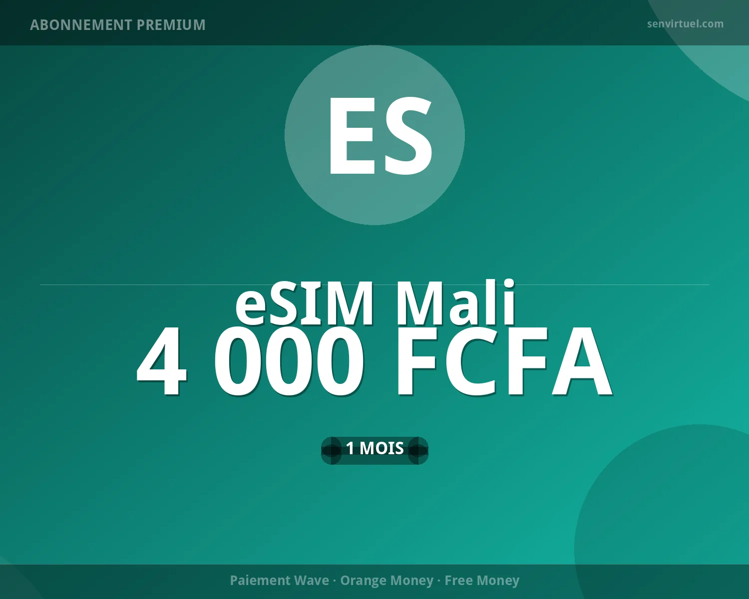 eSIM Mali 7 jours - 5 Go