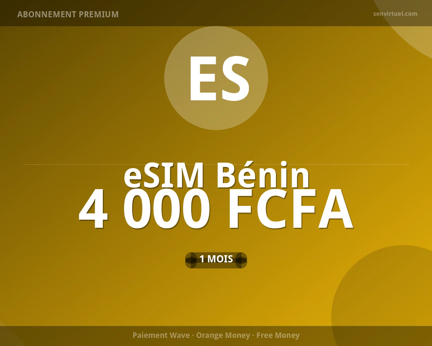 eSIM Bénin 7 jours - 5 Go