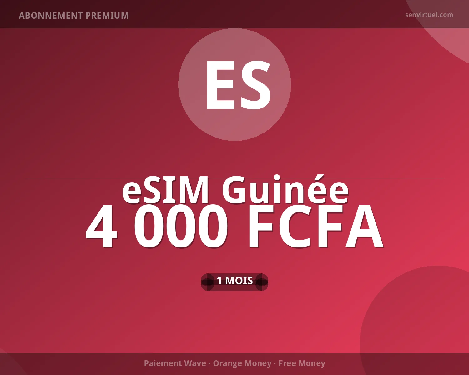 eSIM Guinée 7 jours - 5 Go