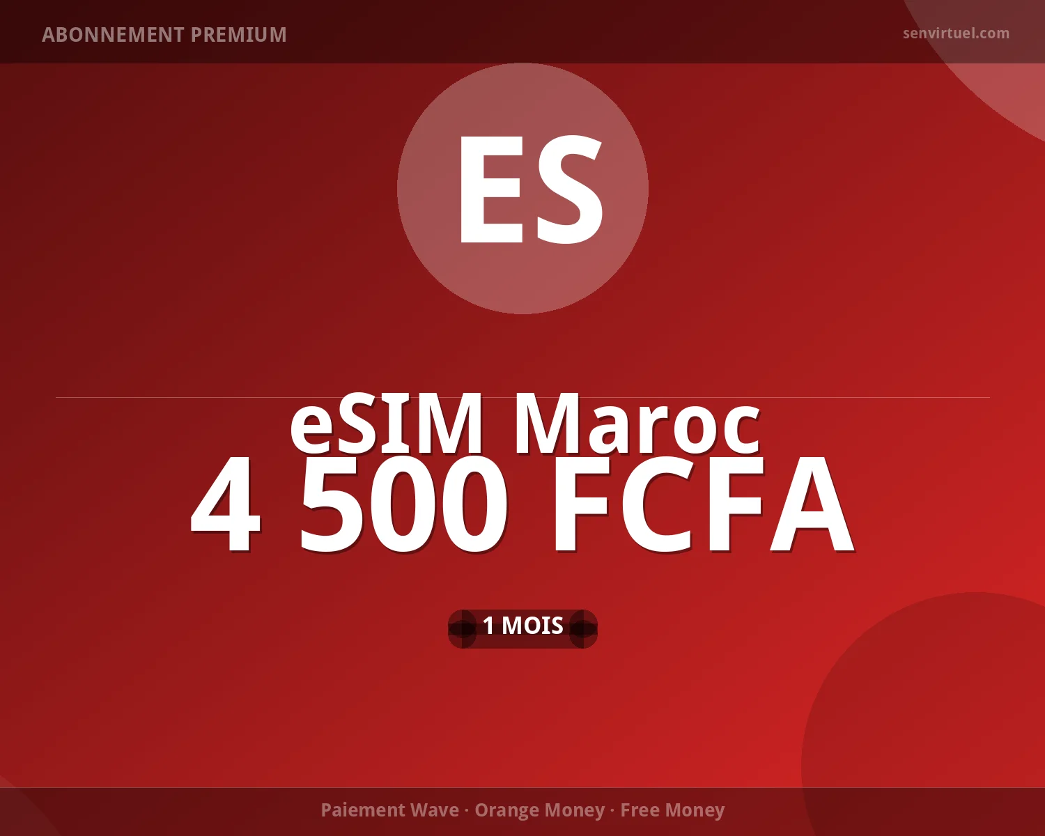 eSIM Maroc 7 jours - 6 Go